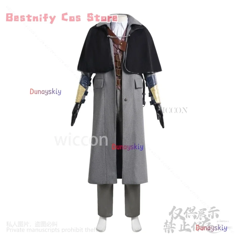 CosplayGehrman Cosplay Anime Game Bloodborne Costume Trench Coat Hat Gothic Uniform Suit For Man Halloween Christmas Party Cospl