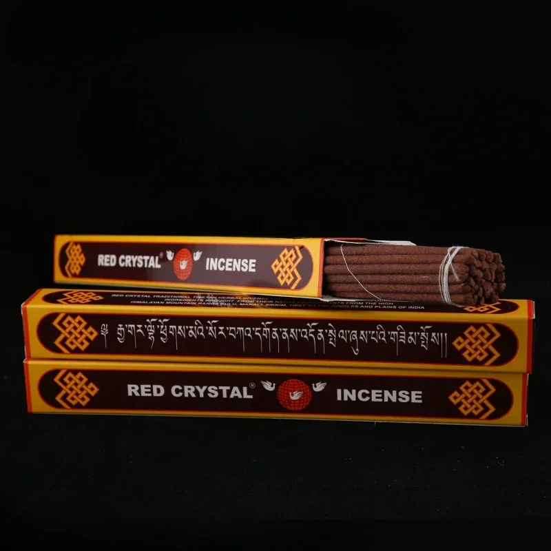 

Indian Ruby Tibetan Incense Stick, Home Indoor, Temple Buddhist Hall, Purifying and Soothing, Zen Meditation, Dharma Joss Stick