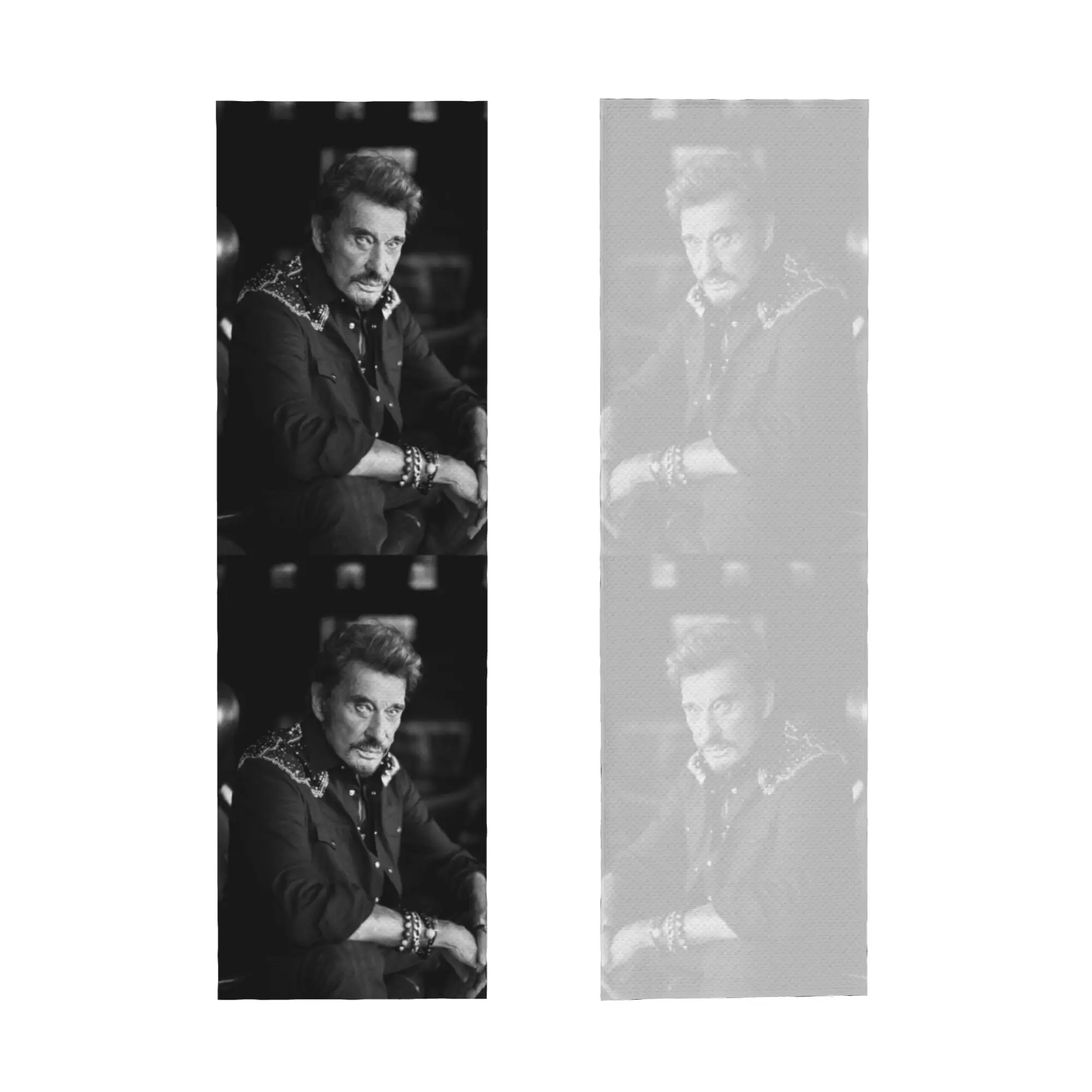 French Rock Singer Johnny Hallyday Cold Exercise Towel   Super Soft Breathable Instant Cooling Towel Yoga Towels