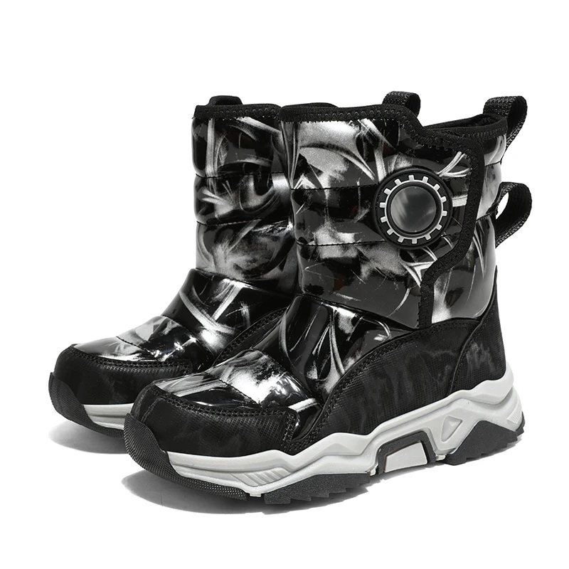 أحذية رياضية جديدة للأطفال مضادة للانزلاق للشتاء، أحذية جري مرنة خفيفة الوزن لحماية القدم في الهواء الطلق، أحذية ترفيهية للعب الثلج