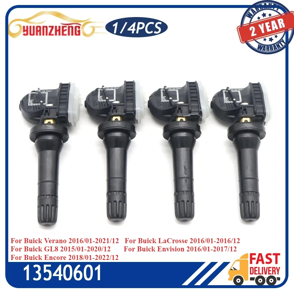 

13540601 TPMS Tire Pressure Sensor For Buick Verano 2016-2021 LaCrosse 2016 GL8 2015-2020 Encore 2018-2022 Envision 2016-2017