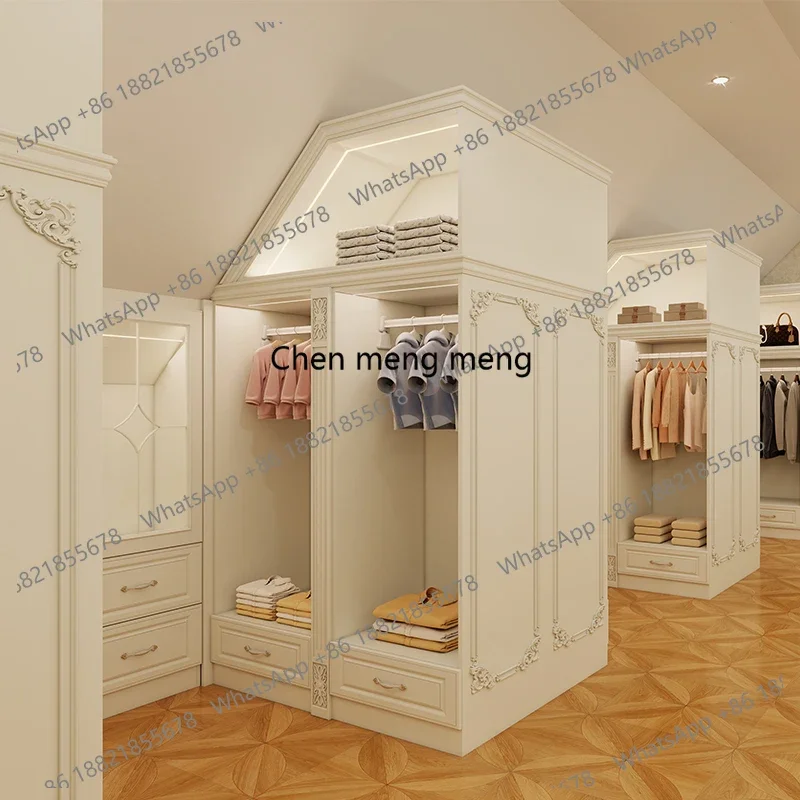 

D150White-french-wardrobe Wooden Wardrobe Modern Luxury Storage Cabinet For Home Furniture Bedroom Clothes