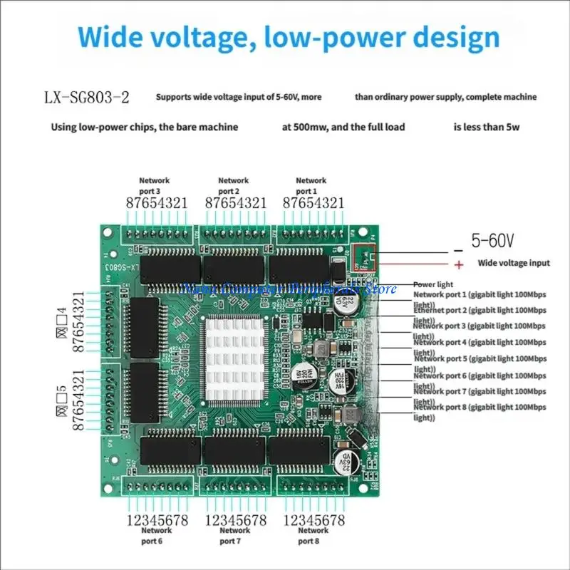 

F68C Efficient 8 Port Gigabit Ethernet Switches Module For Stable Data Transmission