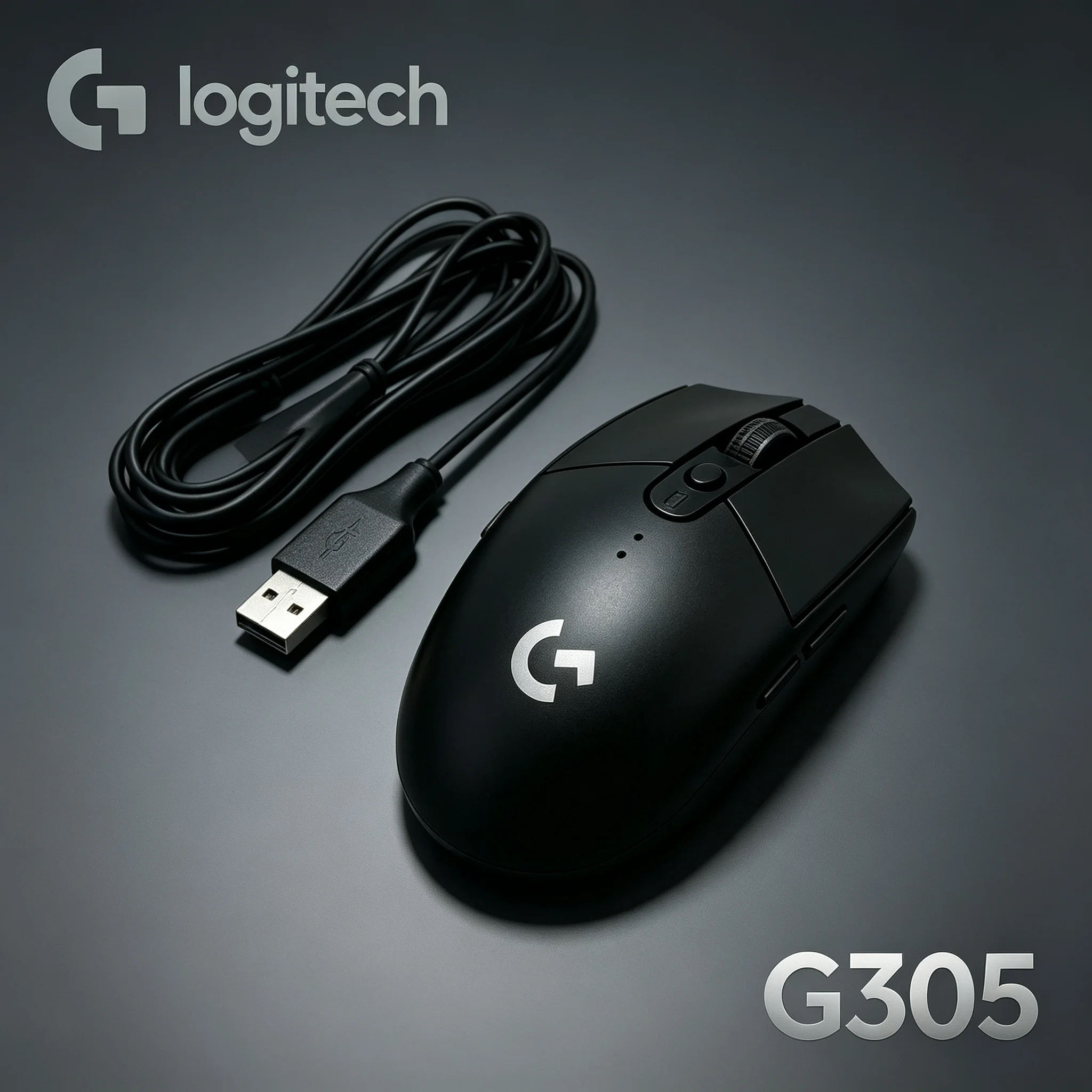 Logitech G305 LIGHTSPEED Esports Wireless Mice, Equipped With USB Extension Cable For Stable Signal Output, Great For PUBG CS2 V