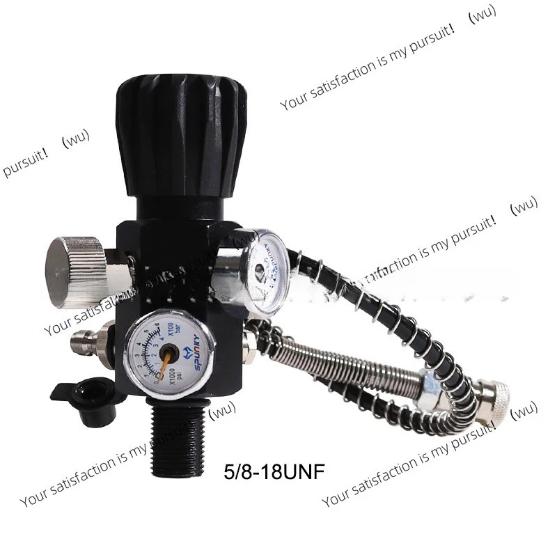 

M18 * 1.5, 5/8-18 UNF double gauge double range with high pressure pipe cylinder valve 400Bar/6000p