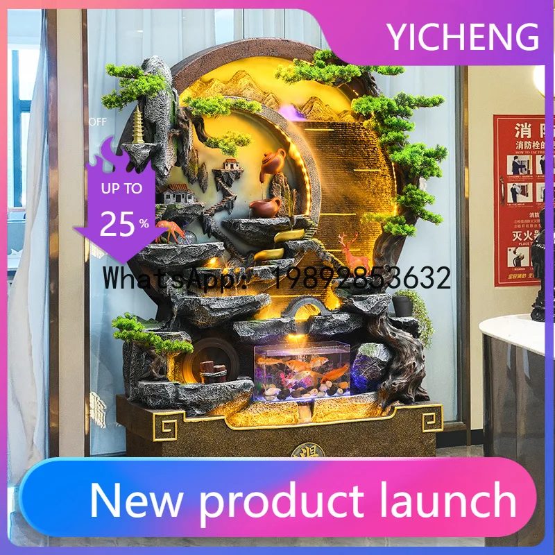 

LYY flowing water fountain ornament circulating water livingfloor-to-ceiling courtyard balcony landscaping fountain landscape