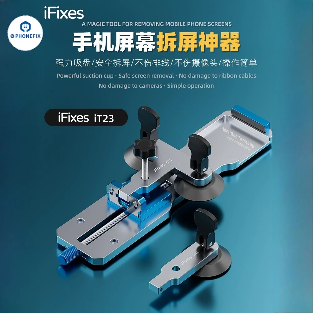 

IFixes IT23 Two Types Powerful Suction Cup No Damage To Cameras for Phone IPad LCD Screen Safe Removal Disassembly Repair Tool