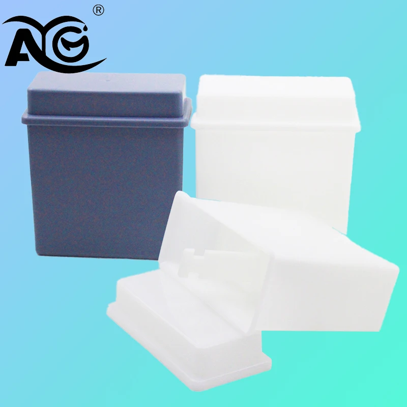 

AG 24pcs Staining for Microscope Slides Laboratory Storage Holder Laboratory Microscope Slides Holder Plastic Reusable Compact