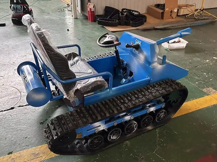 Rubber Tracked Chassis Entertainment Tank Undercarriage single person or 2 person siting