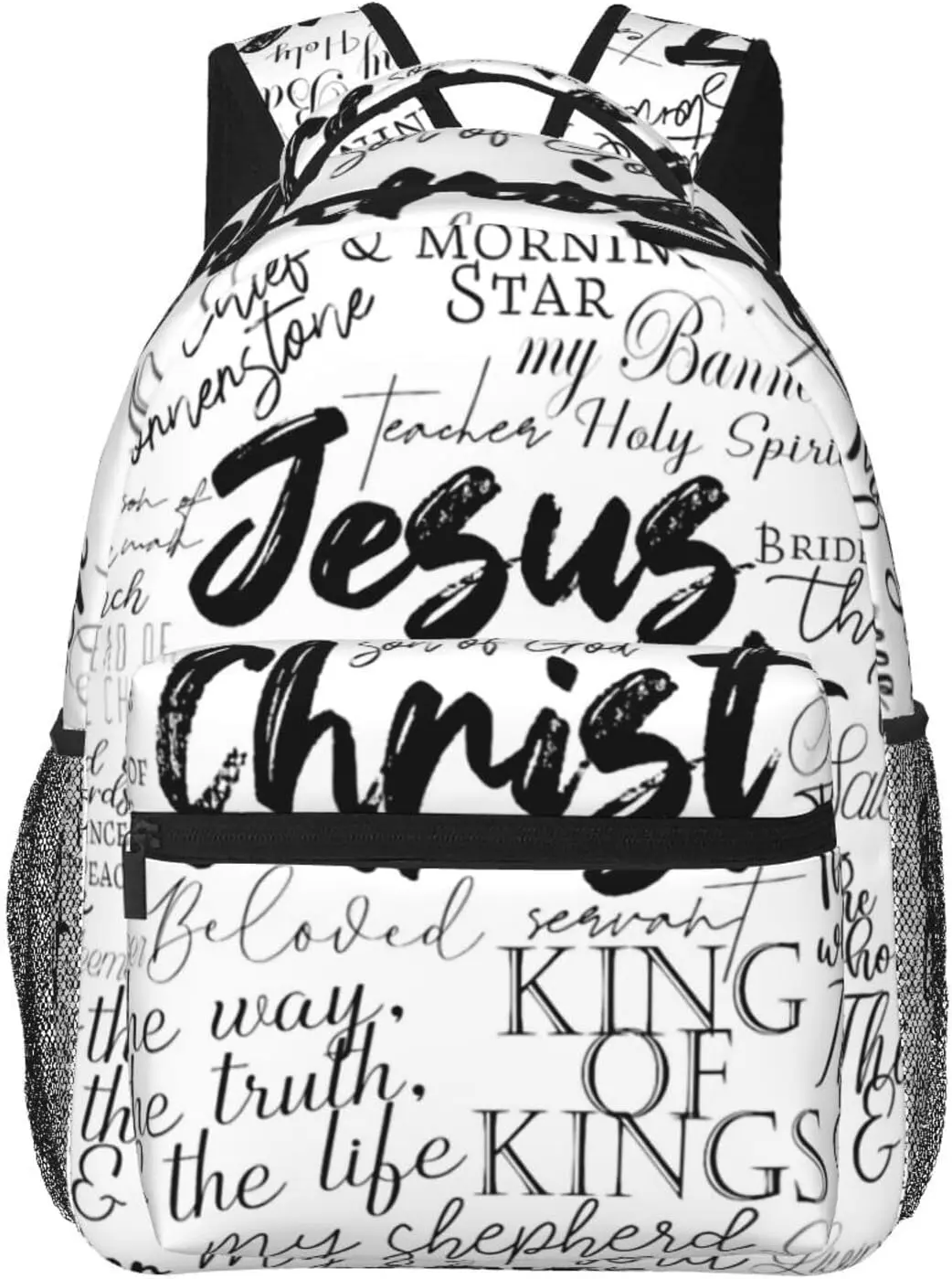 Christian Backpacks Jesus Cross Laptop Bookbag Computer Bag Hiking Travel Daypack for Women Men