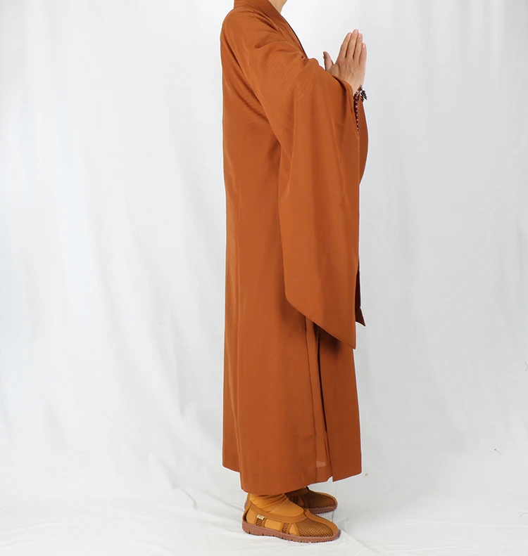 Monk Clothes Haiqing Lay Buddhist Women Sub-cotton Linen Disfraz Monje Men Zen Meditation Gown Meditacion 4 Color