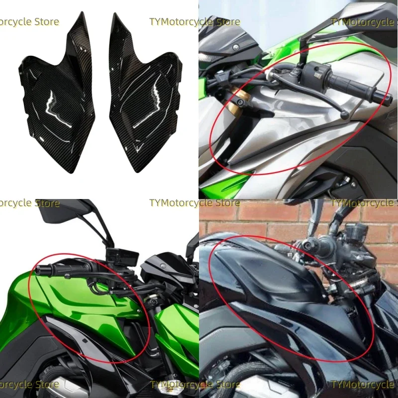 

Motorcycle Tank Front Cover Motor Protection Panel Trim Fairing Cowl Side Gas Guard Fit For KAWASAKI Z1000 2014 2015 2016-2023