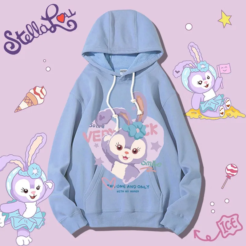 

Disney Star Delu Co-branded Autumn Hoodie Female Anime Clothes Girl Trend Western Coat Lazy Style