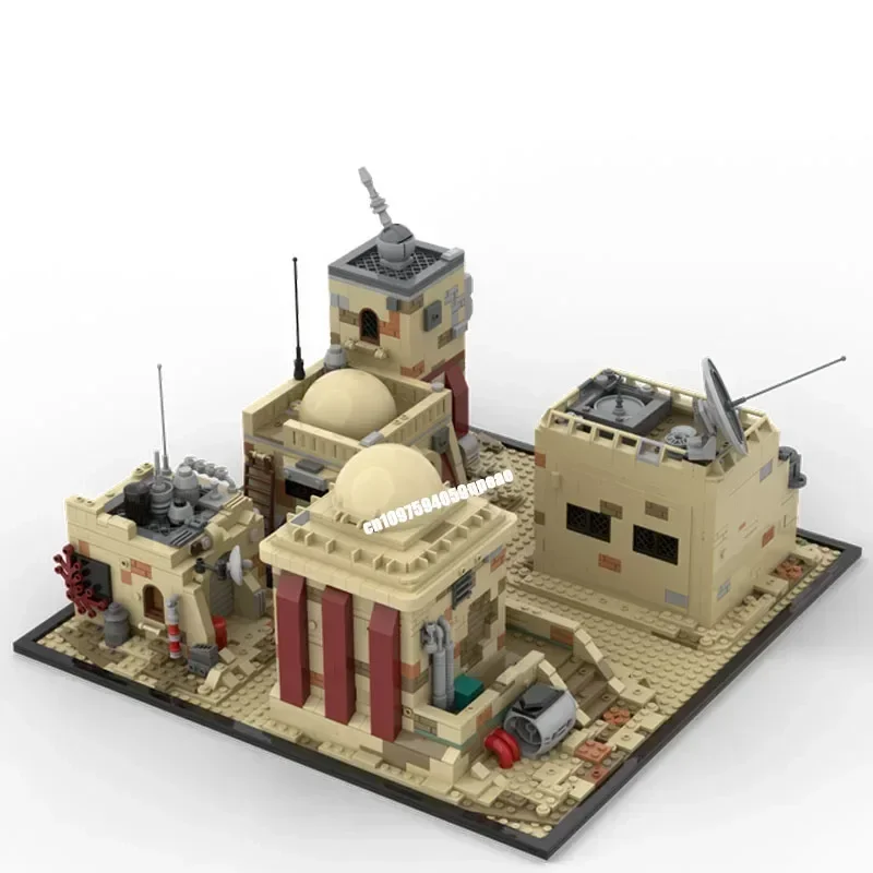 

New 2276Pcs Famous Star Battle Movie Moc Tatooine Mos Eiseley Model Custom Puzzle Diy Creative Ideas Kids Toys Birthday Gifts