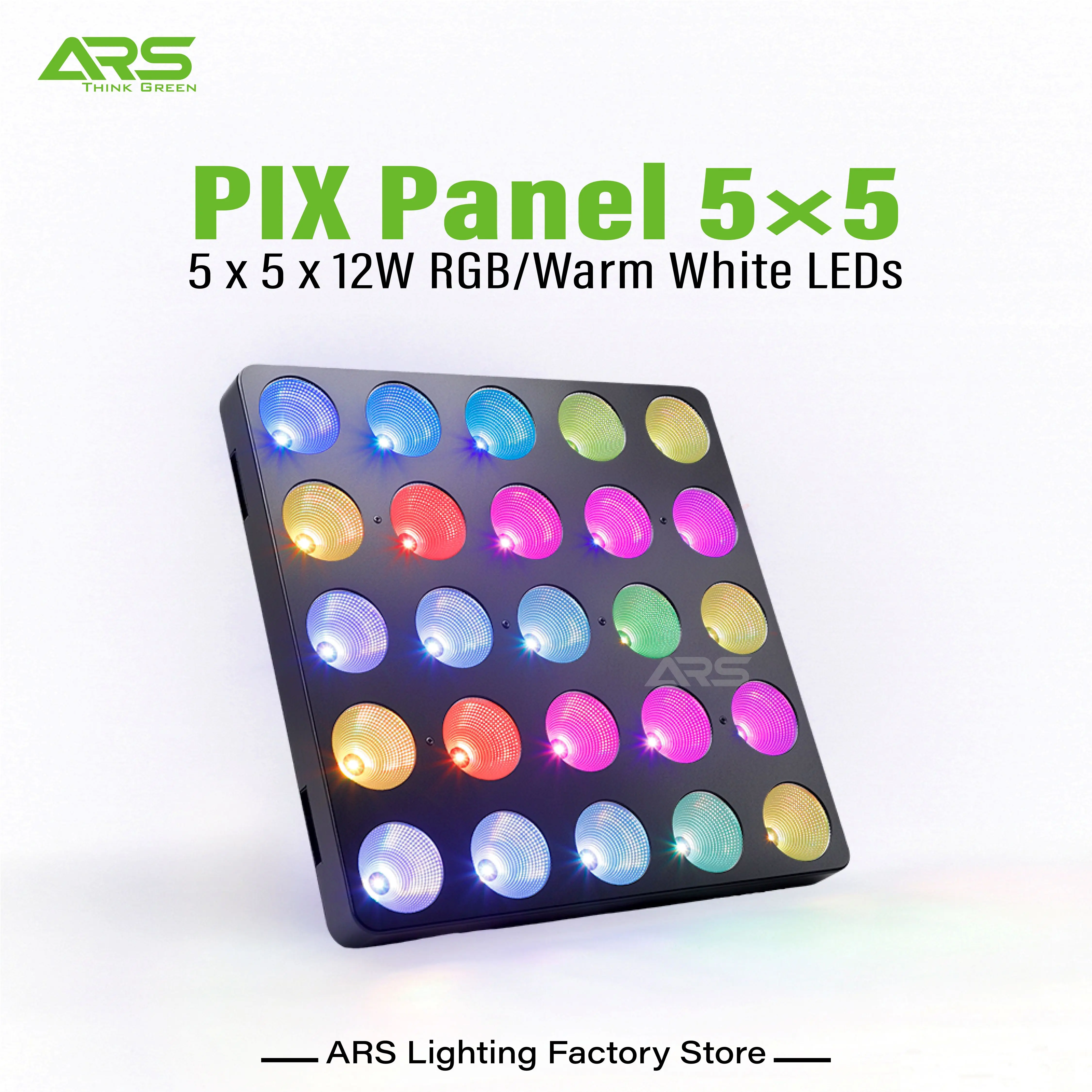 25x12W RGB+Warm white LED Matrix Panel Supports ArtNet/SACN RDM&DMX Color mixing strobe pixel mapping Stage light for DJ Disco