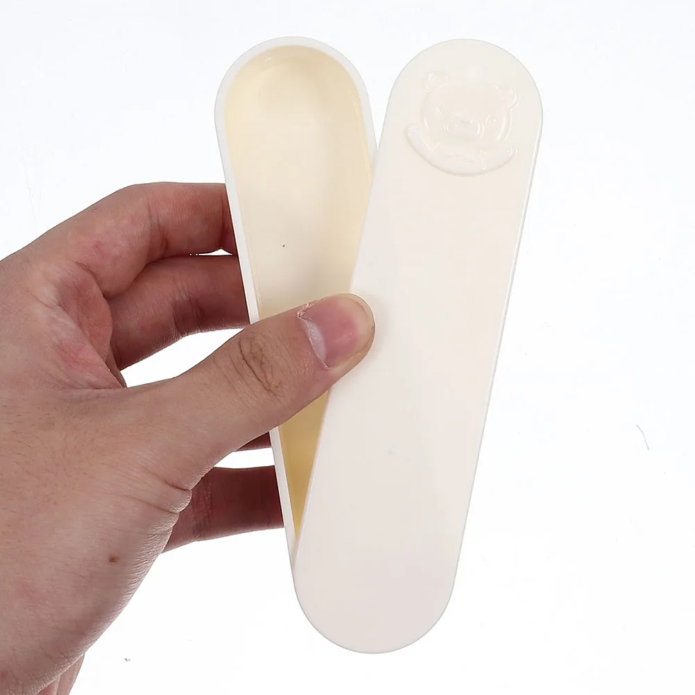 

3pcs Swab Box PP Portable Storage Bear Shape Compact ganizer for Bathroom Kitchen Desktop Bobby Pin Case Cotton Pad Holder