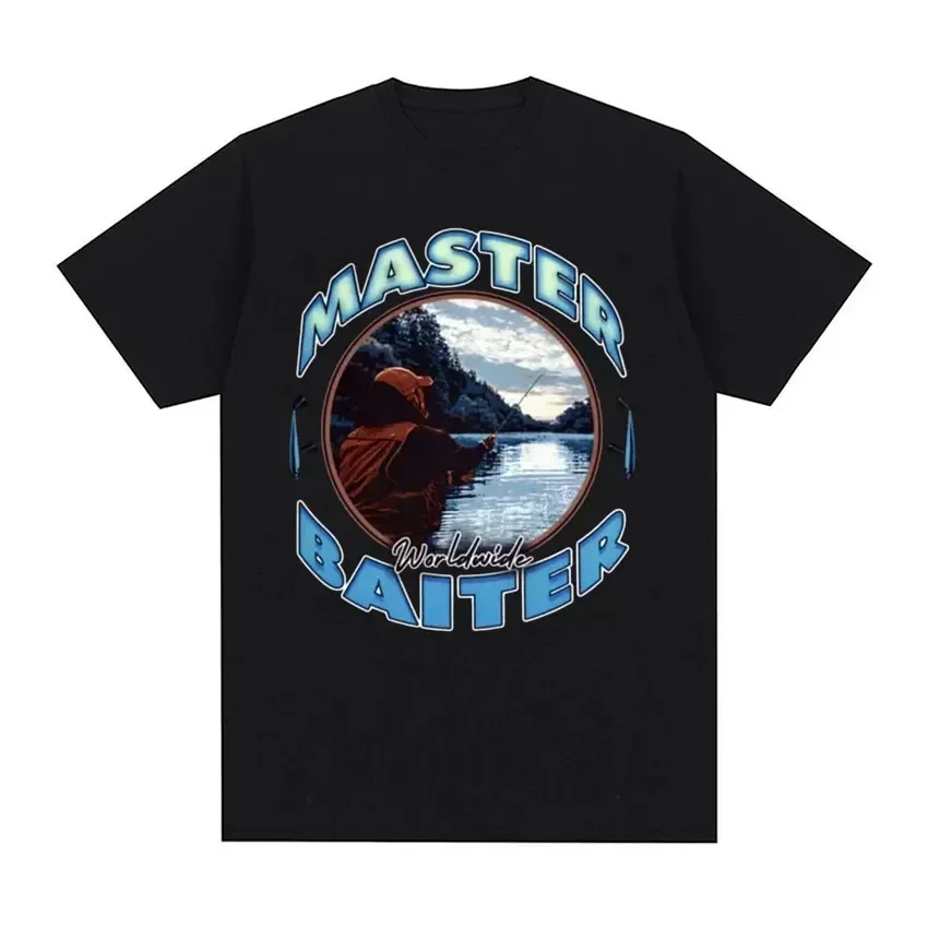 Funny Master Baiter Fishing Parody T-Shirt Summer Men Women Clothing Fashion T Shirts Cotton Short Sleeve T-shirt Tops