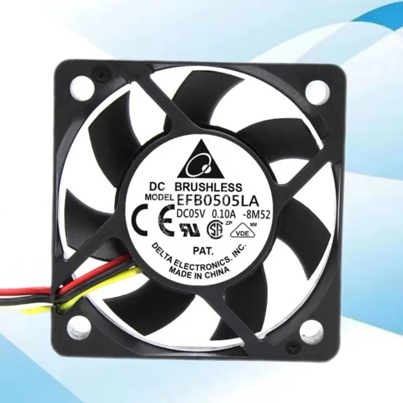 Ventilador DC Mute, 5V, 5010, 5cm, Efb0505la