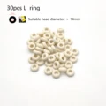 30pcs whtie L