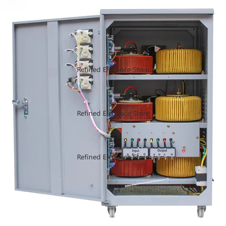 High-precision Voltage Regulator 30kva 3 Phase 110V 220V 380V High-sensitivity 100% Copper Motor Stabilizer