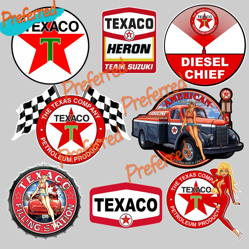 

High Quality Decal Motocross Racing Laptop Helmet Trunk Wall Surf Camper Vinyl Car Sticker Die-Cut for Texaco Skull Pinup