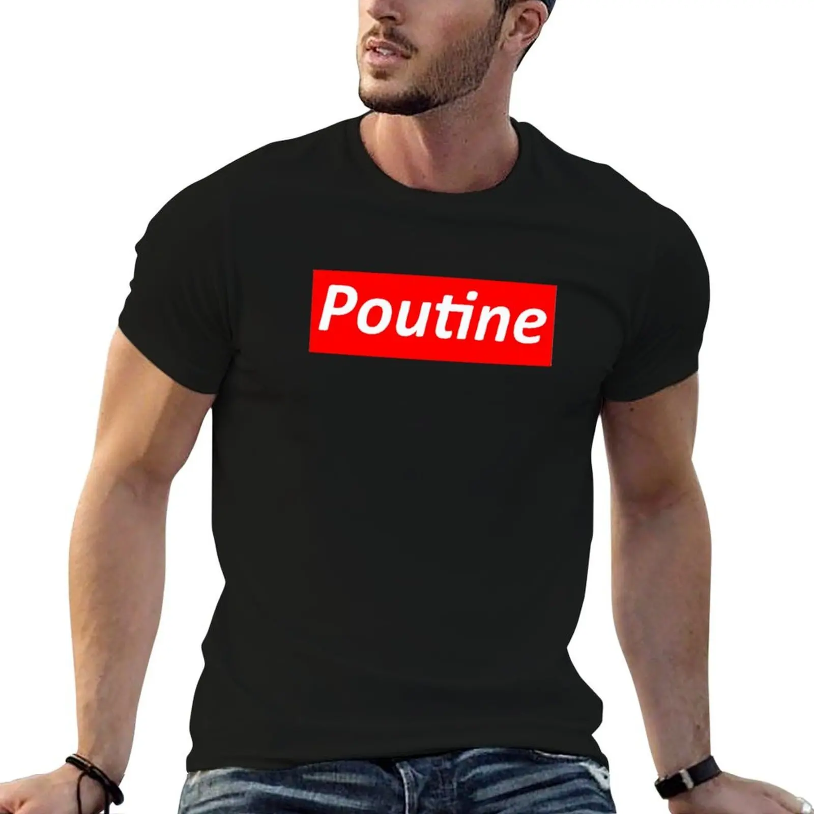 Poutine T-Shirt mens graphic t shirts man t shirt cotton man t shirt designer T-shirt