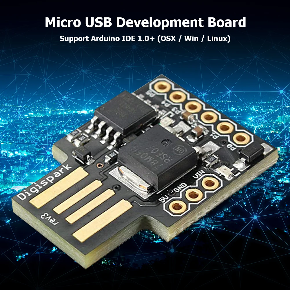 

ATTINY85 Miniature Module DC 5V Micro USB Development Boards for Arduino IDE 1.0+ OSX/Win Parts Accessories
