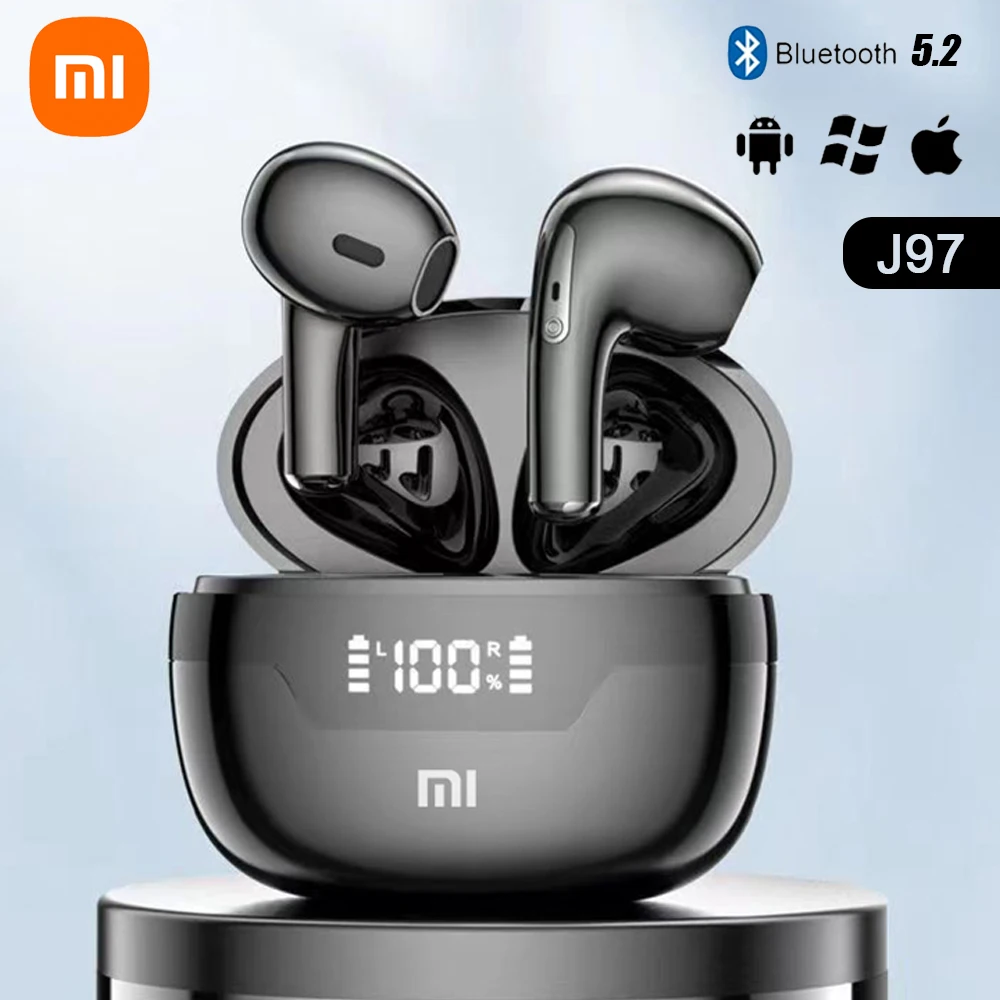 XIAOMI-auriculares inalámbricos J97 con Bluetooth 5,2, dispositivo de audio con pantalla LED, Control táctil, llamada HD, deporte, videojuegos, con