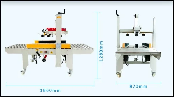 FXC-5050 Auto Sealing Tape Conveyor Carton Sealer Packer Machine Automatic Tape Carton Packing Machine