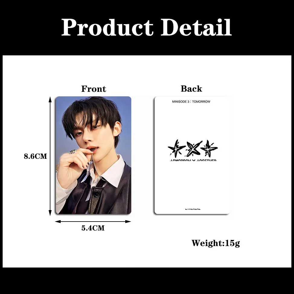 5Pcs/Set Kpop Idol Boy HD Printd Photocards New Album TOMORROW Lomo Cards SOOBIN YEONJUN BEOMGYU TAEHYUN HUENINGKAI Fans Gift