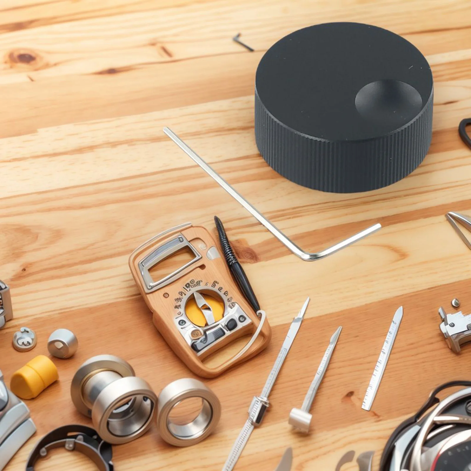 Pokrętło enkodera, pokrętło regulacji głośności do potencjometru 6mm, matowe, pełne, aluminiowe pokrętło 32x13mm, antypoślizgowe, czarne, praktyczne.