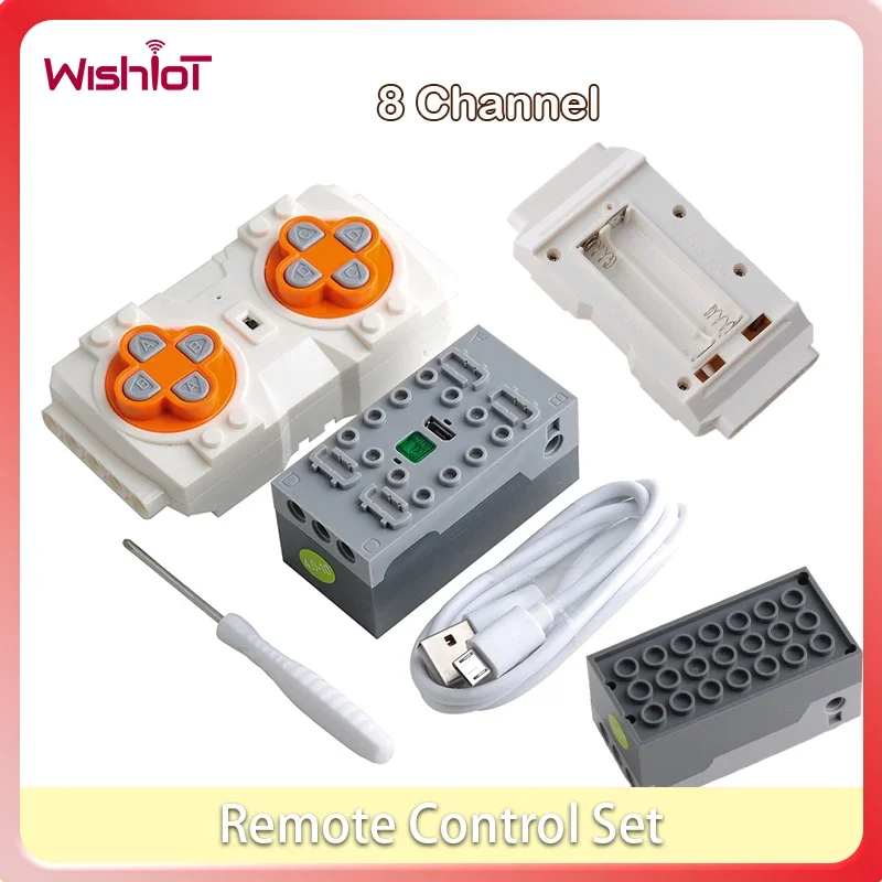 

8 Channel Remote Control Lithium Battery Box Set M-0006 Compatible Building Block APP Programming Control for DIY RC Car Robot