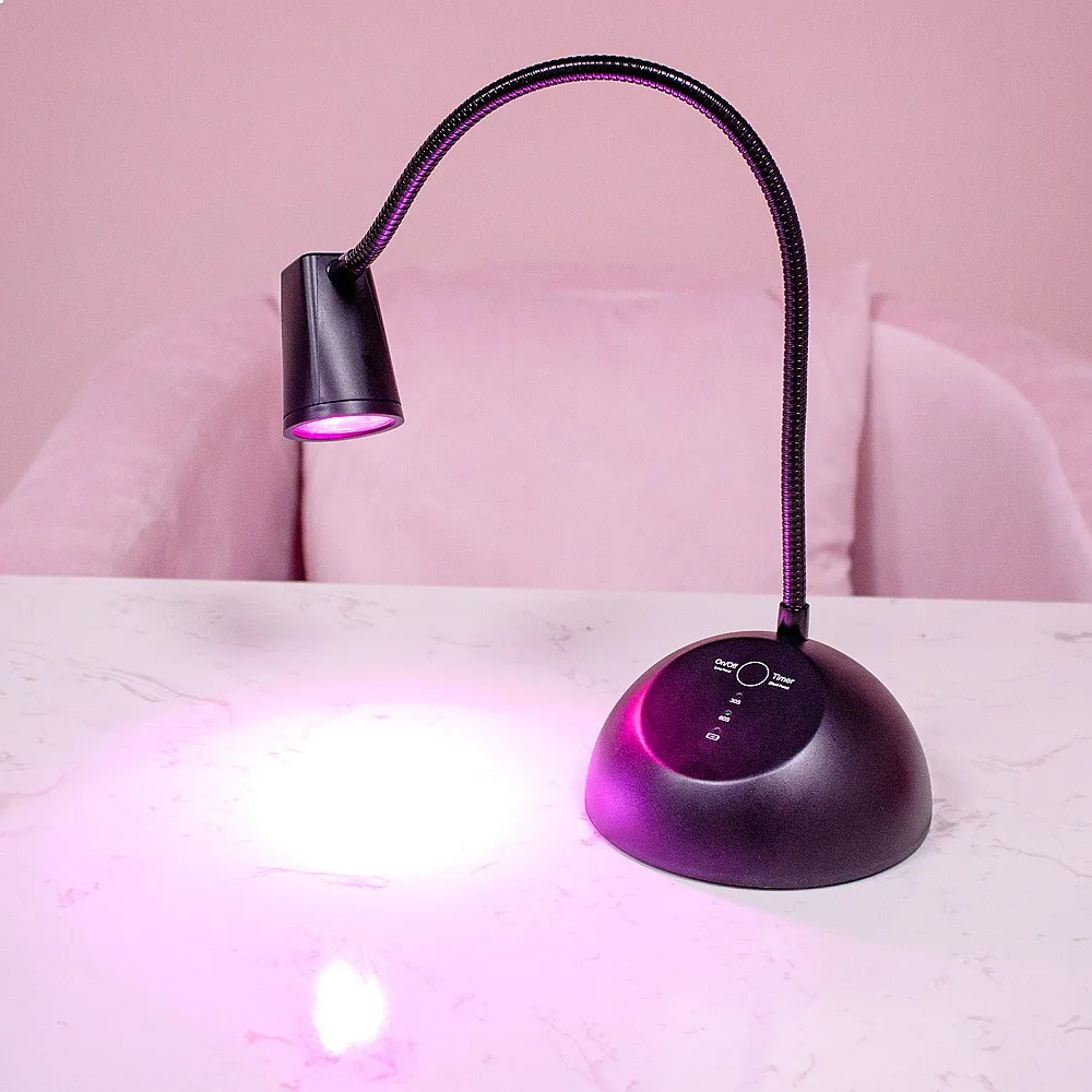 Portable Rechargeable Cordless Uv Led Soft Gel Finger Tip Flexible Desk Table Nail Lamp Flash Cure Touch Light view 4