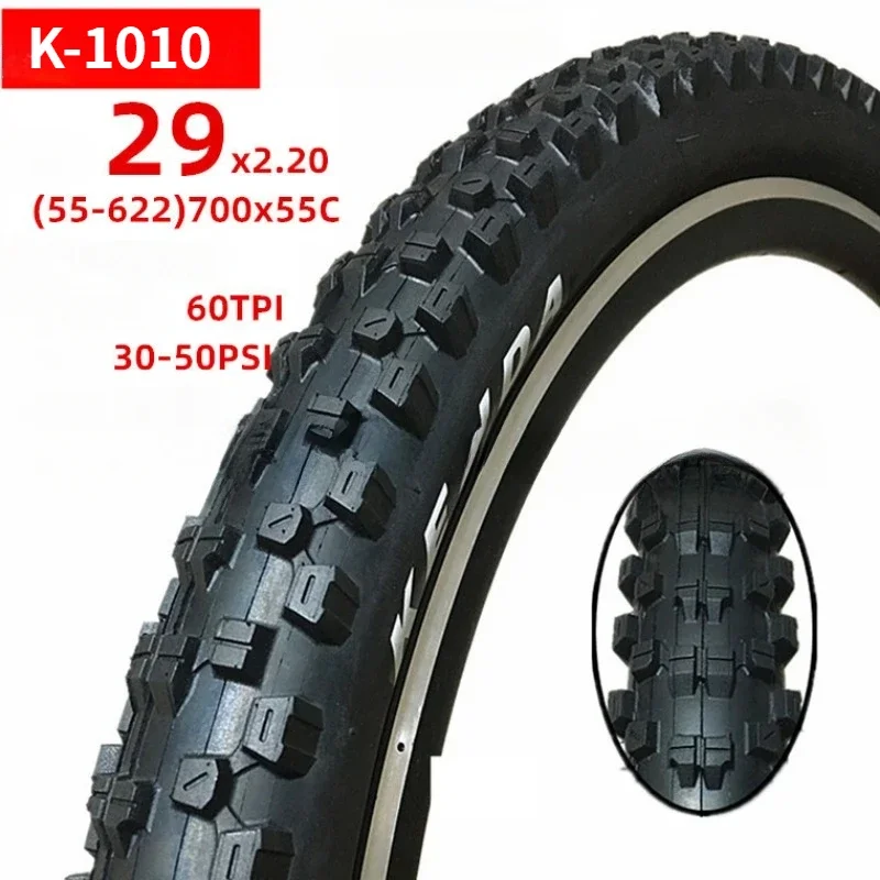 K1010 bicycle tire MTB 29x2.2 wire tyres AM DH 29inch 55-622 60TPI mountain bike tires large tread strong grip cross-country