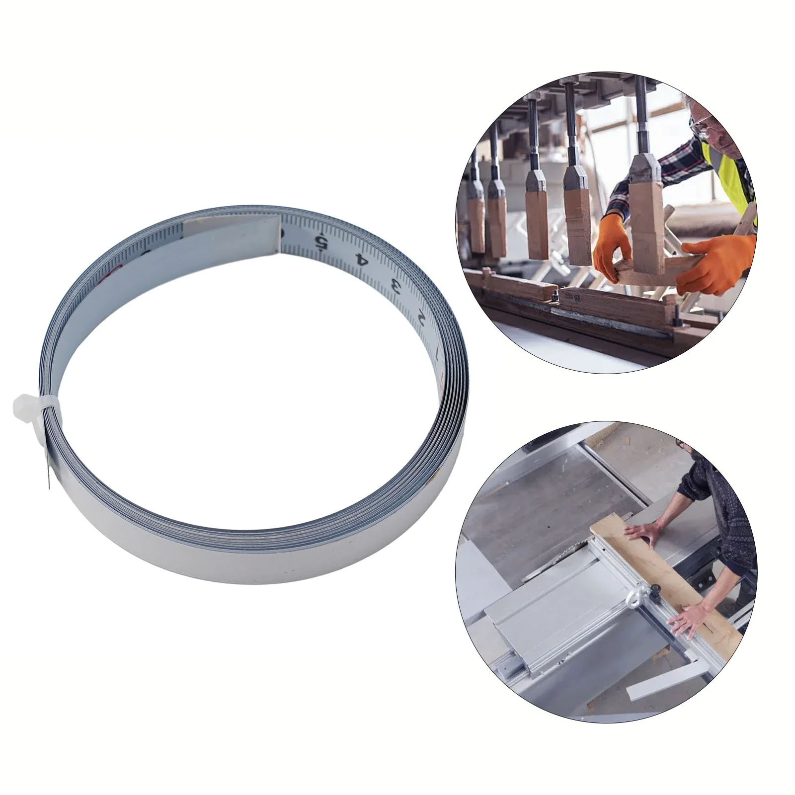 1pcs 1/2/3/5M Self Adhesive Metric Miter Track Tape Measure Scale Ruler Left To Right To Left Middle To Both Sides Tools