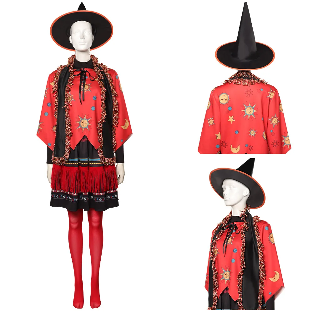 Pocus Dani Dennison Cosplay Costume Coat Skirt Hat Outfits Halloween Carnival Suit