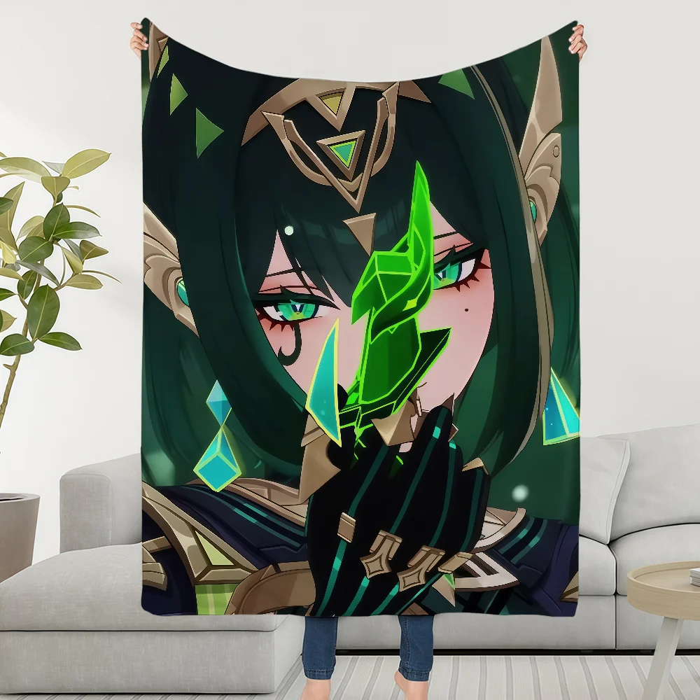 Genshin Impact Nefer Blanket Throw Super Cosy Plush Living Room Sofa Couch Childish Birthday Gifts