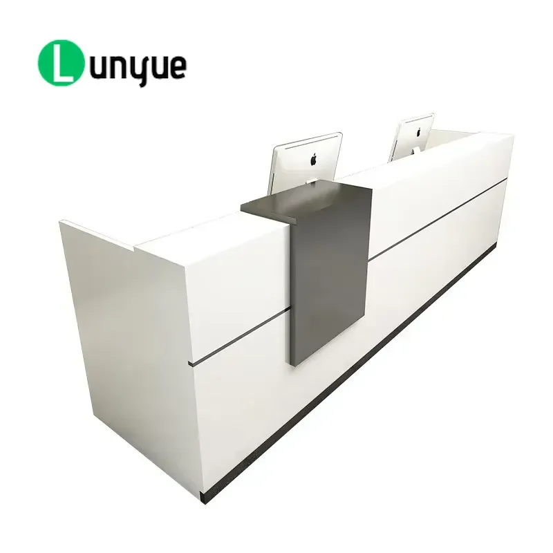 Minimalist Front Desk Reception Counter for Hotel Office New Design Modern Reception Table Business Lobby Furniture