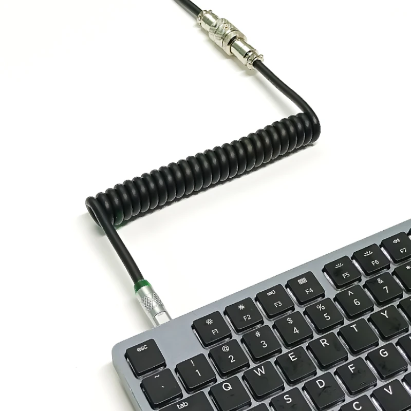 PU keyboard cable type C Coiled cable Mechanical keyboard wire USB keyboard cable Aviator Desktop Computer Aviation Connector