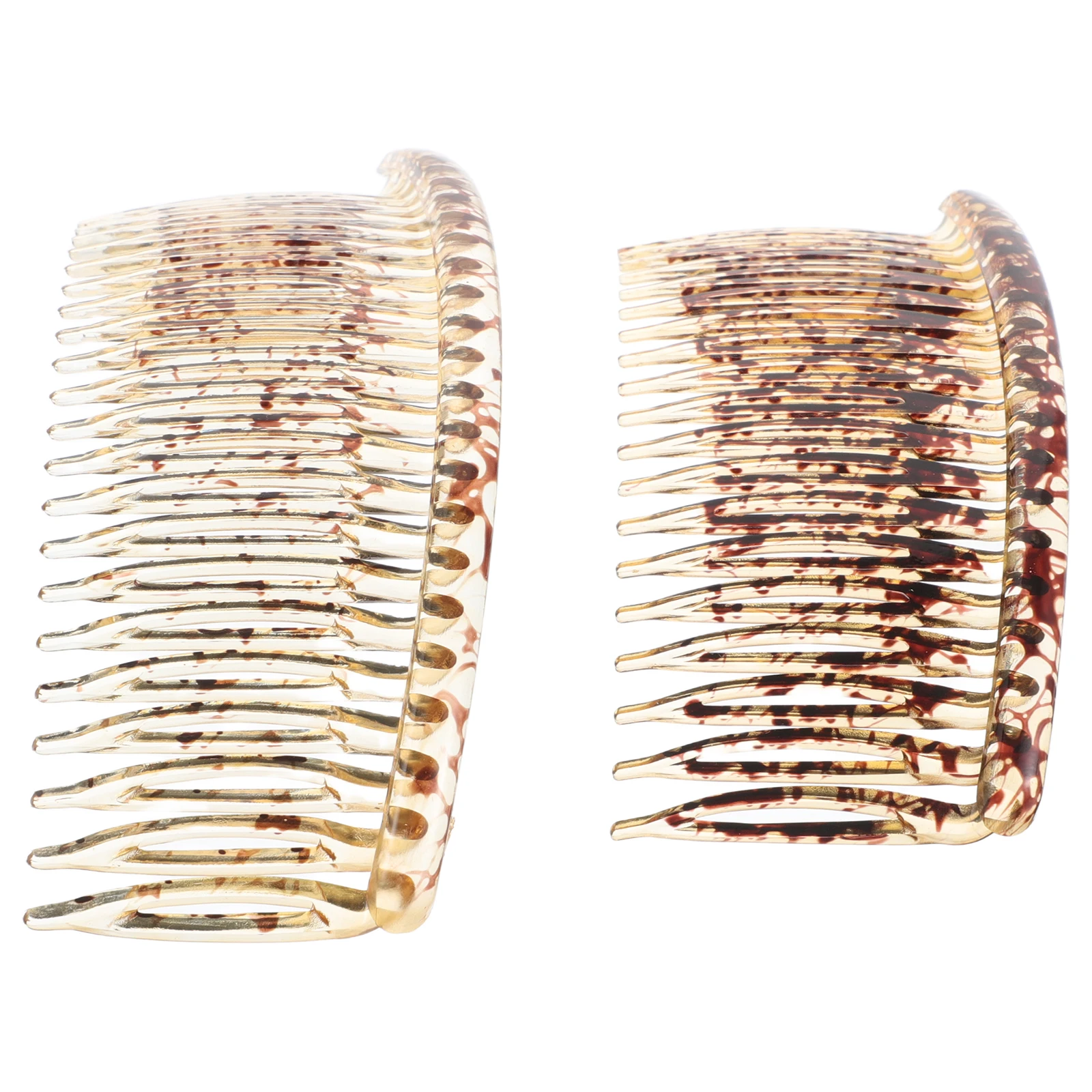 

2 Pcs Hair Accessories Comb Durable Nonslip French Combs for Women Stylist Bridal Pins Plastic Parting Child Decorative Simple
