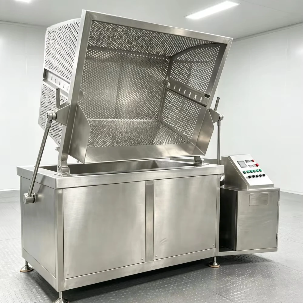 800L Large Capacity SUS304 Tilting Pre-cooking Blanching Pot With Filter Basket for Food Batch Blanching Processing