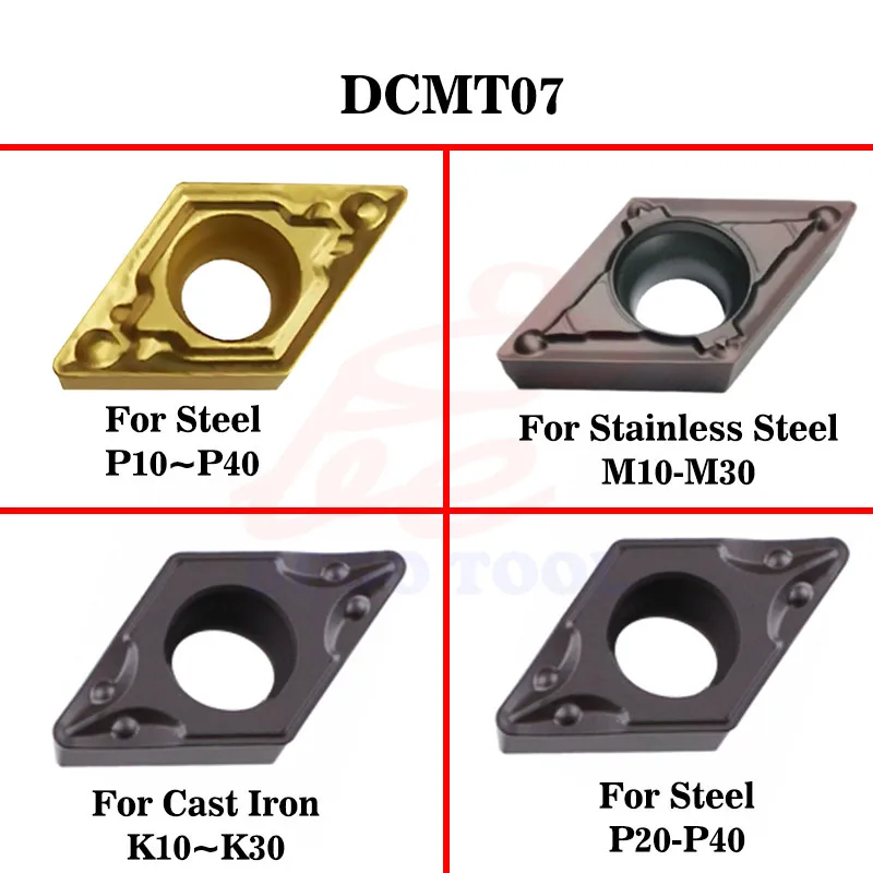 

DCMT 070202 070204 070208 Carbide Turning Inserts CNC Lathe Tools Blade Cutting Tool Bits Carbide Knife Heads