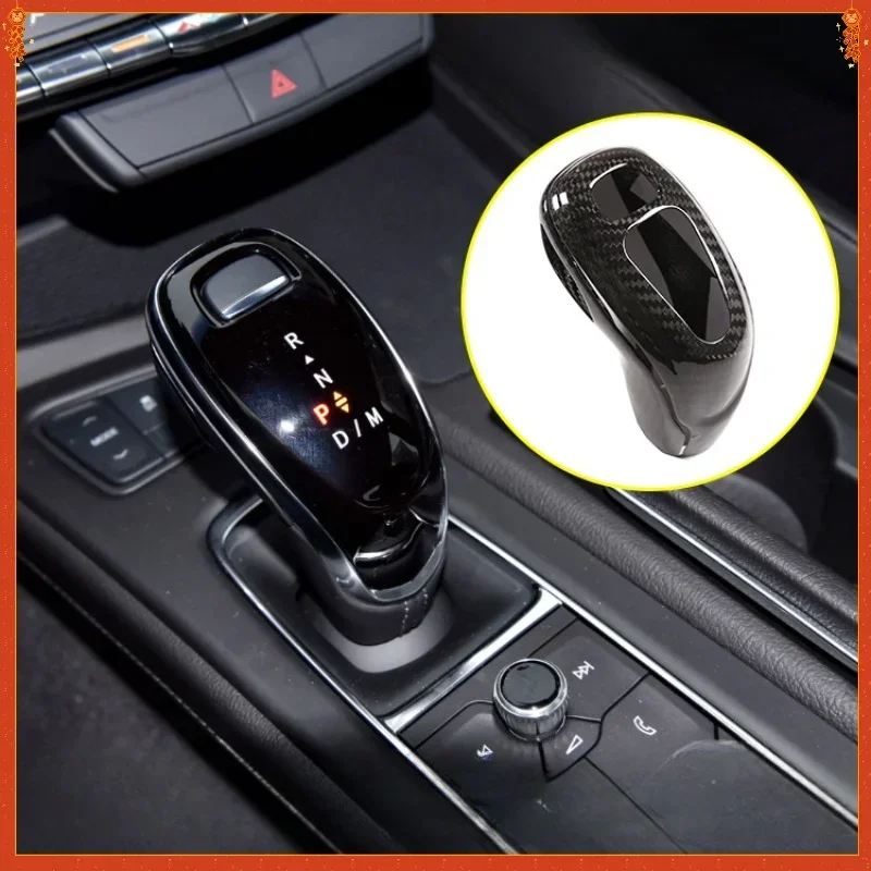 

For Cadillac CT5 Genuine Real Dry Carbon Fiber 20-22 Center Consol Gear Shifter Head Gear Lever Decoration Interior Modification
