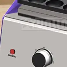 

Электрическая плита для рыбных шариков, машина для изготовления фрикаделек с 28 отверстиями, 2000 Вт, кухонное оборудование для ресторана быстрого питания