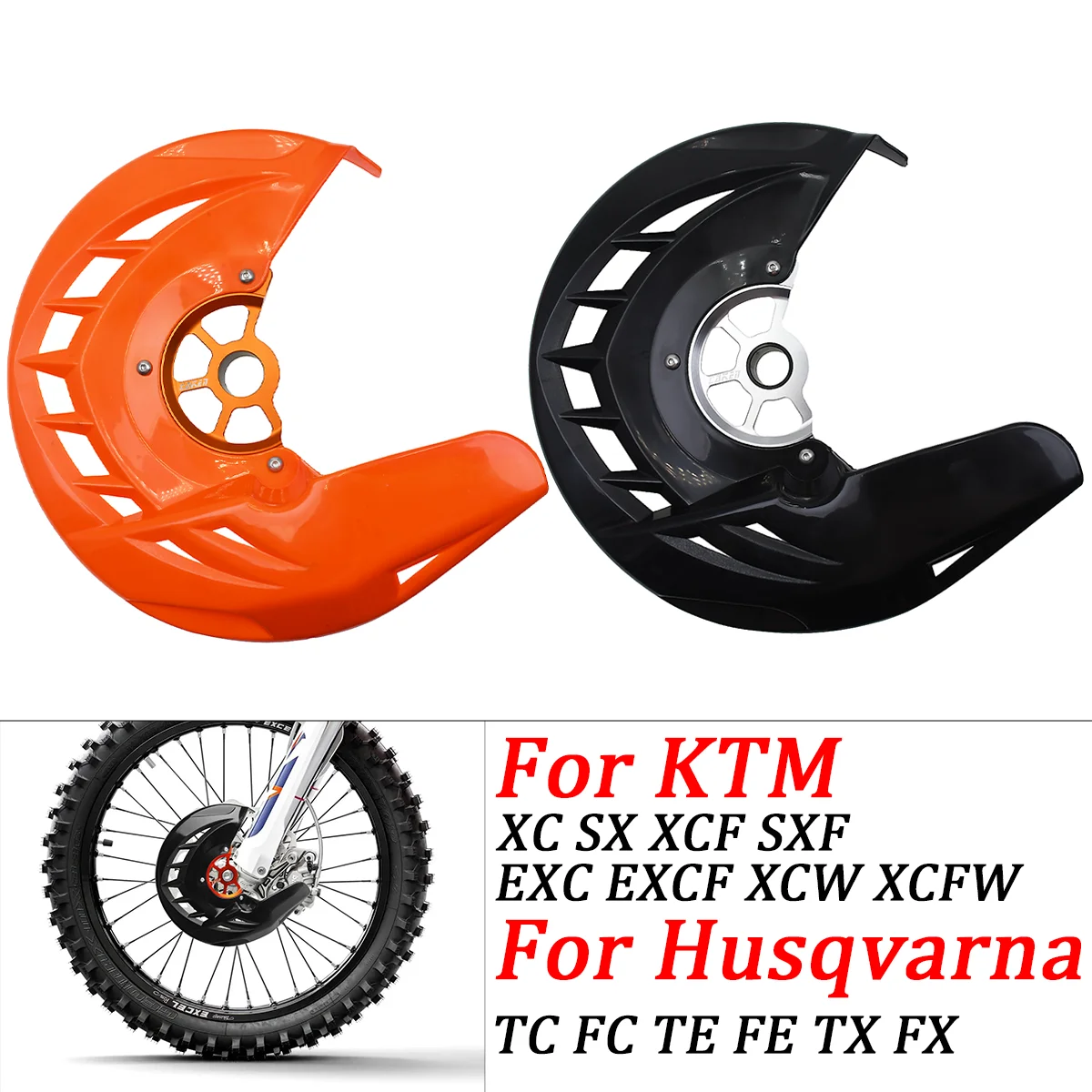 

22mm 26mm Front Brake Disc Guard For KTM Husqvarna 125-400 450 530 SX SXF XC XCF EXC EXCF TC FC Motorcycle Brake Cover 2015-2022