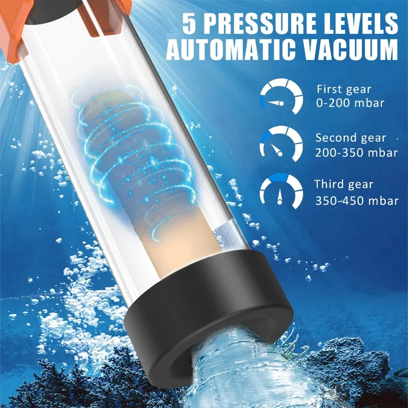 مدرب الانتصاب الكهربائي للرجل فراغ التلقائي ذكر القضيب توسيع تمديد مضخة ديك #2