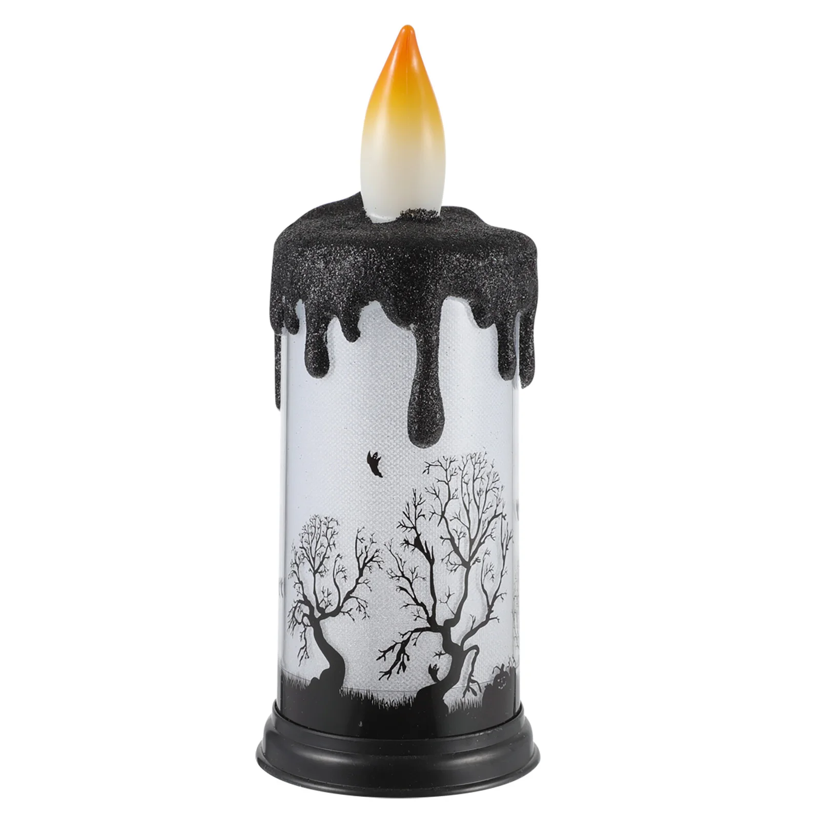 1Pcs LED Electronic Flameless Realistic Glowing Light Powered Night Lamp Halloween Decorative Party Decor