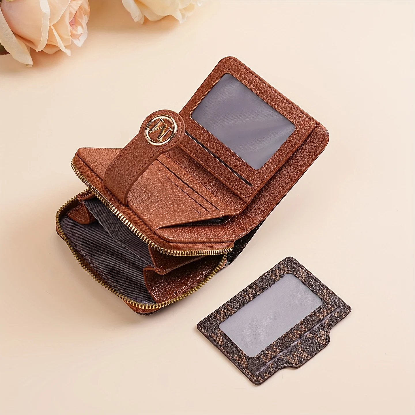 Women's Wallet Multiple Card Slots, Cash Pocket, Retro Style, Mini Purse, Minimalist Charm, Travel Accessory, Daily Essentials image 5