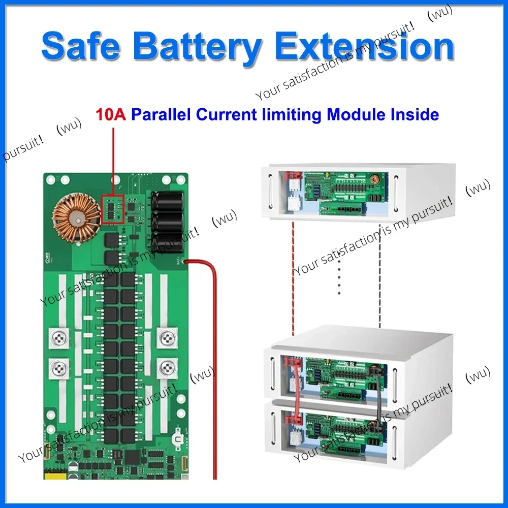 Energy Storage Inverter BMS Parallel 2A Active Balance JiKong Smart Bluetooth CAN RS485 RS232 8-16S Camping Battery Pack