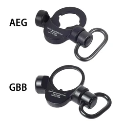 Tactical AEG GBB Rear Clip Strap Buckle Dual Side End Plate Flexible QD Sling Mount Push Botton Adapter For M4 M16 Airsoft Rifle